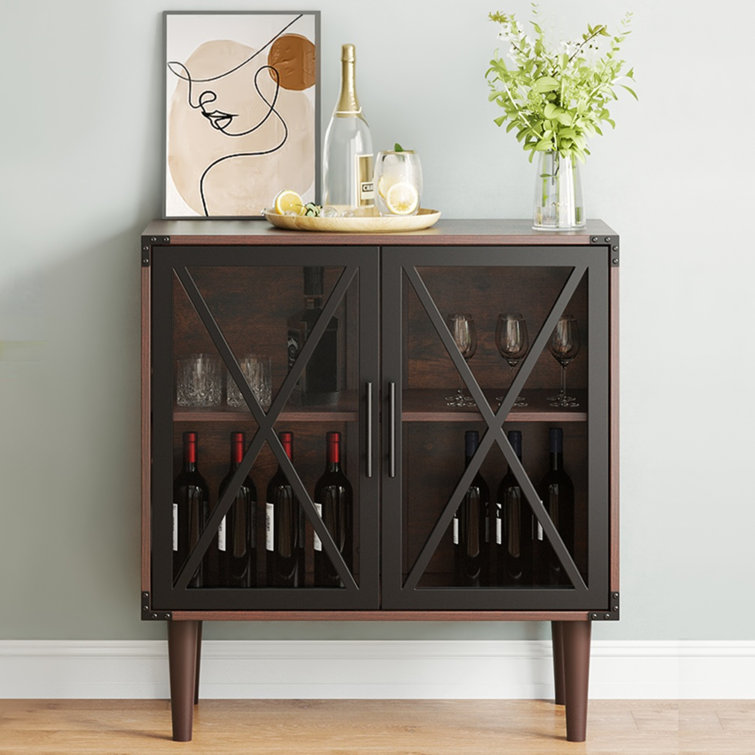 17 Stories Akiyoshi 30 Bar Cabinet Reviews Wayfair